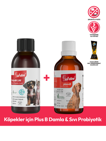 Köpekler için Plus B Damla & Sıvı Probiyotik