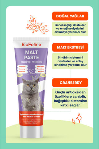 Malt Paste 100g & Plus+B For Cats 50ml
