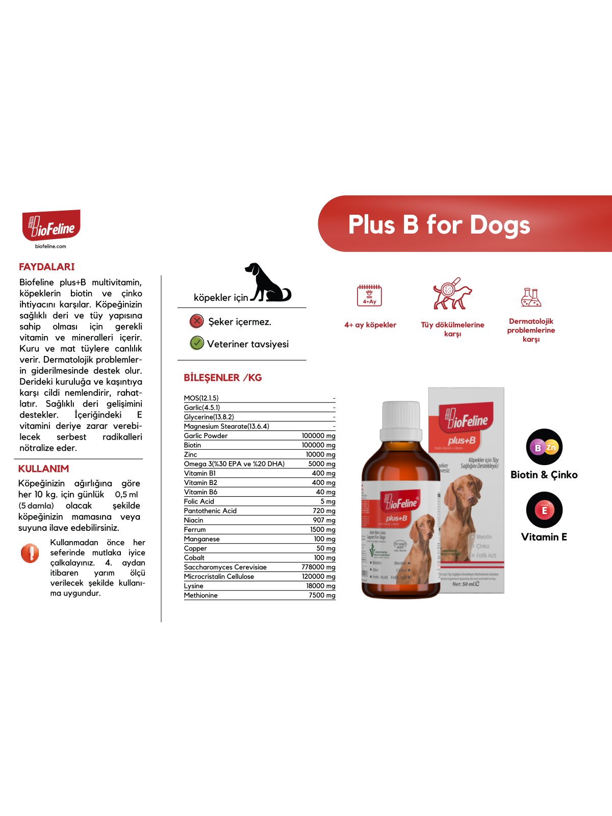 Fish Oil 200ml & Plus+B For Dogs 50ml