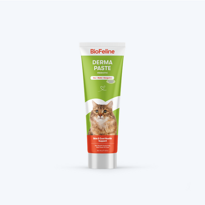 Kedi & Köpekler İçin Deri ve Tüy Sağlığı Macunu | Biotinli Omega 3-6 Destekli | 100g