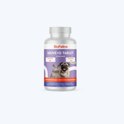 Kedi & Köpekler İçin Glukozamin Tablet | Eklem, Kas ve Kıkırdak Desteği | MSM + C Vitamini + Hyaluronik Asit | 75 Tablet