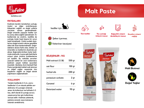Malt Paste 100g & Plus+B For Cats 50ml